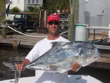 african pompano on frying pan shoals